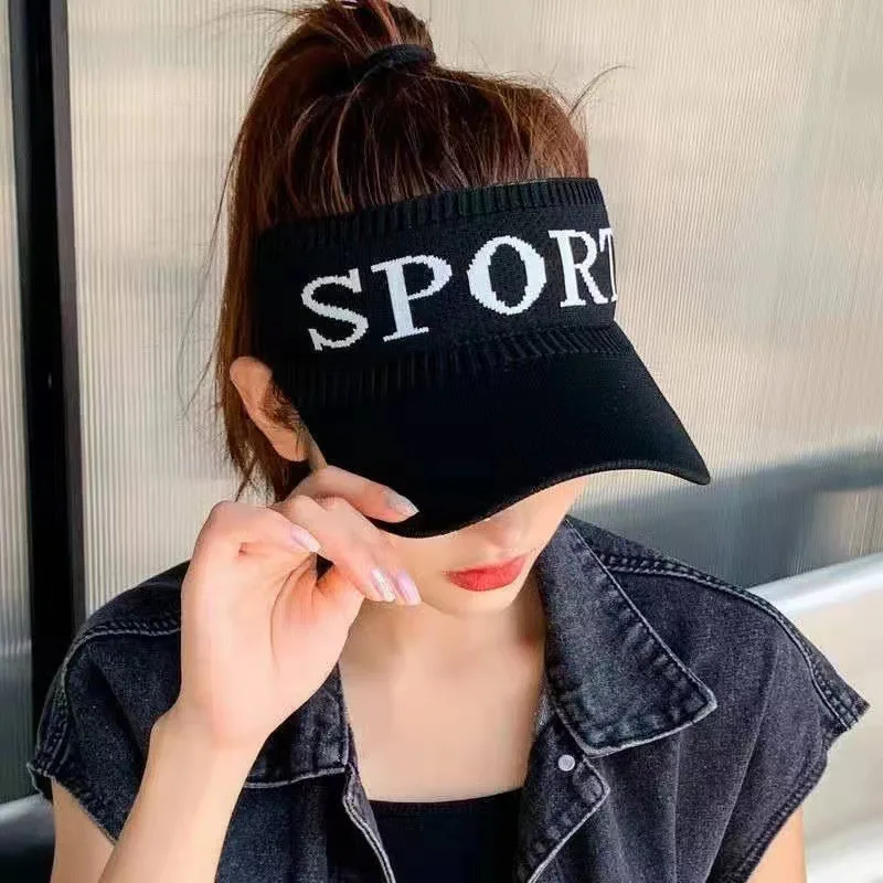 Wholesale Summer SPORT Sun protection empty top hat UV protection visor Outdoor sports breathable baseball sun hat