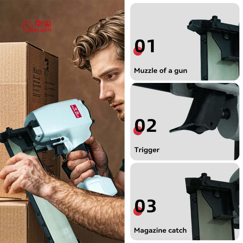 Wholesale 16 Gauge Air Stapler Gun Air Nailers and Pneumatic Stapler DIY Framing Finish Air Compressor Cement Nail Gun