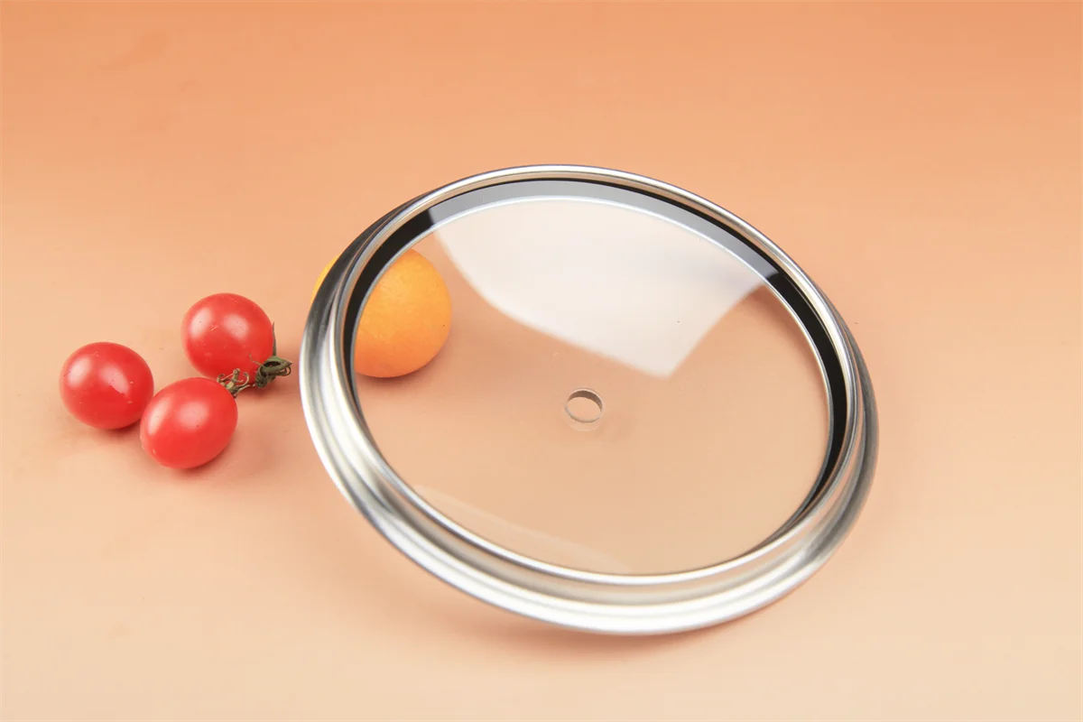 F type Tempered Glass Lid For Kitchen Cookware Cooking Frying Pan Lid