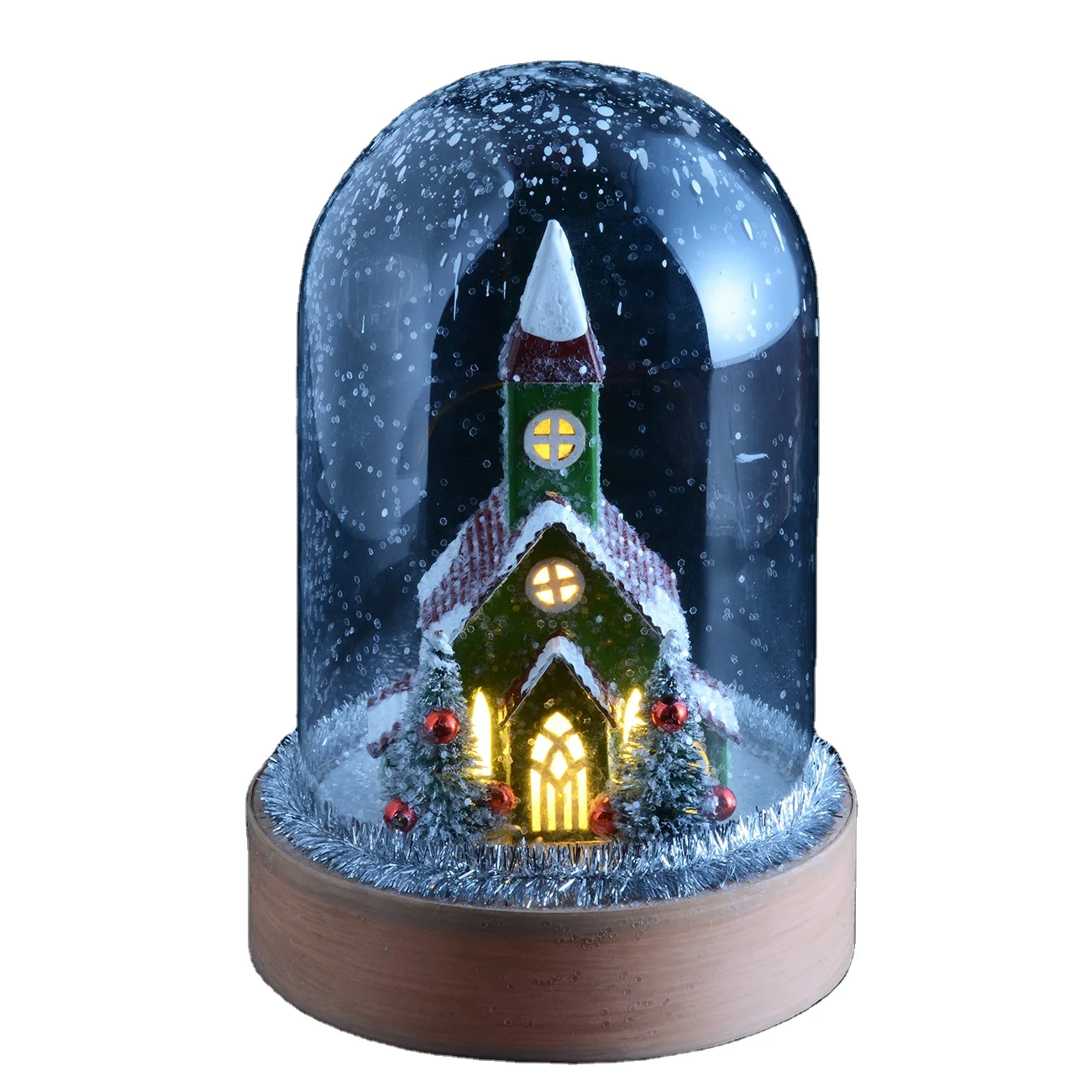 
Wholesale Factory Direct Glass Cloche Bell Jar Display Dome with Wooden Base 