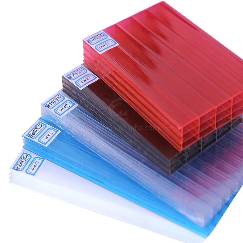 10mm policarbonato roof PC plastic sheet polycarbonate sheet colored