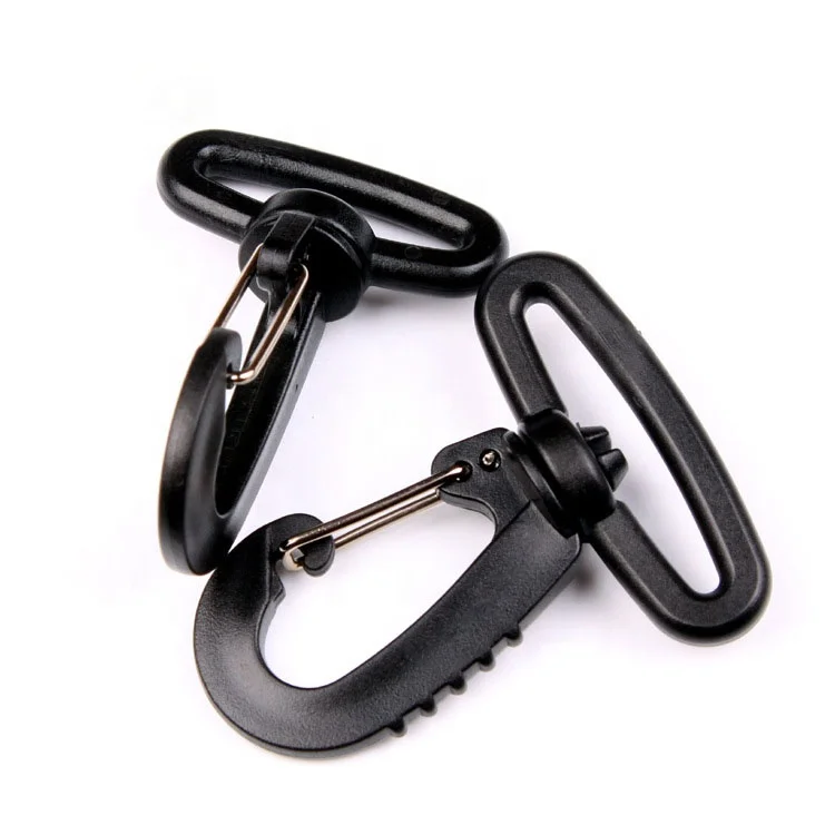 pom plastic hooks for bag stripe accessories rotary hook wire hook plastic buckle 360 degree rotatable backpack hook polymethyl