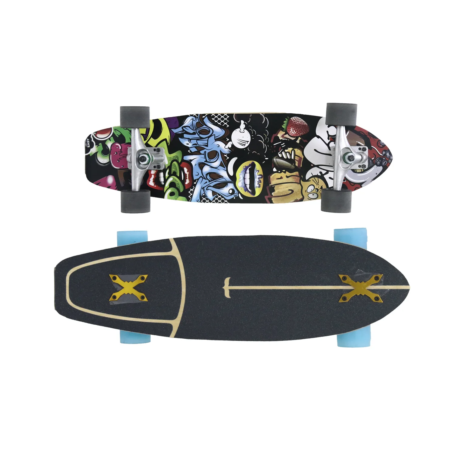 
7 Ply Northeast Maple Land Surf Skateboard 26X7.5 Surfing Skateboard for Adult Wholesale 