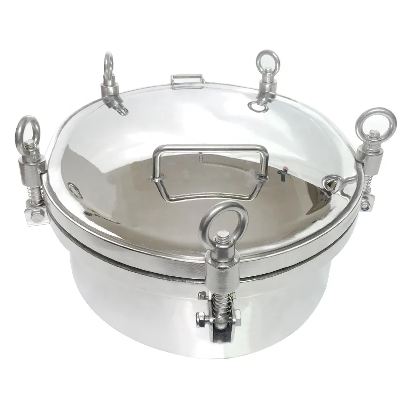 Aohoy Sanitary 304 316L Stainless Steel high pressure Manhole cover manway for fermenter