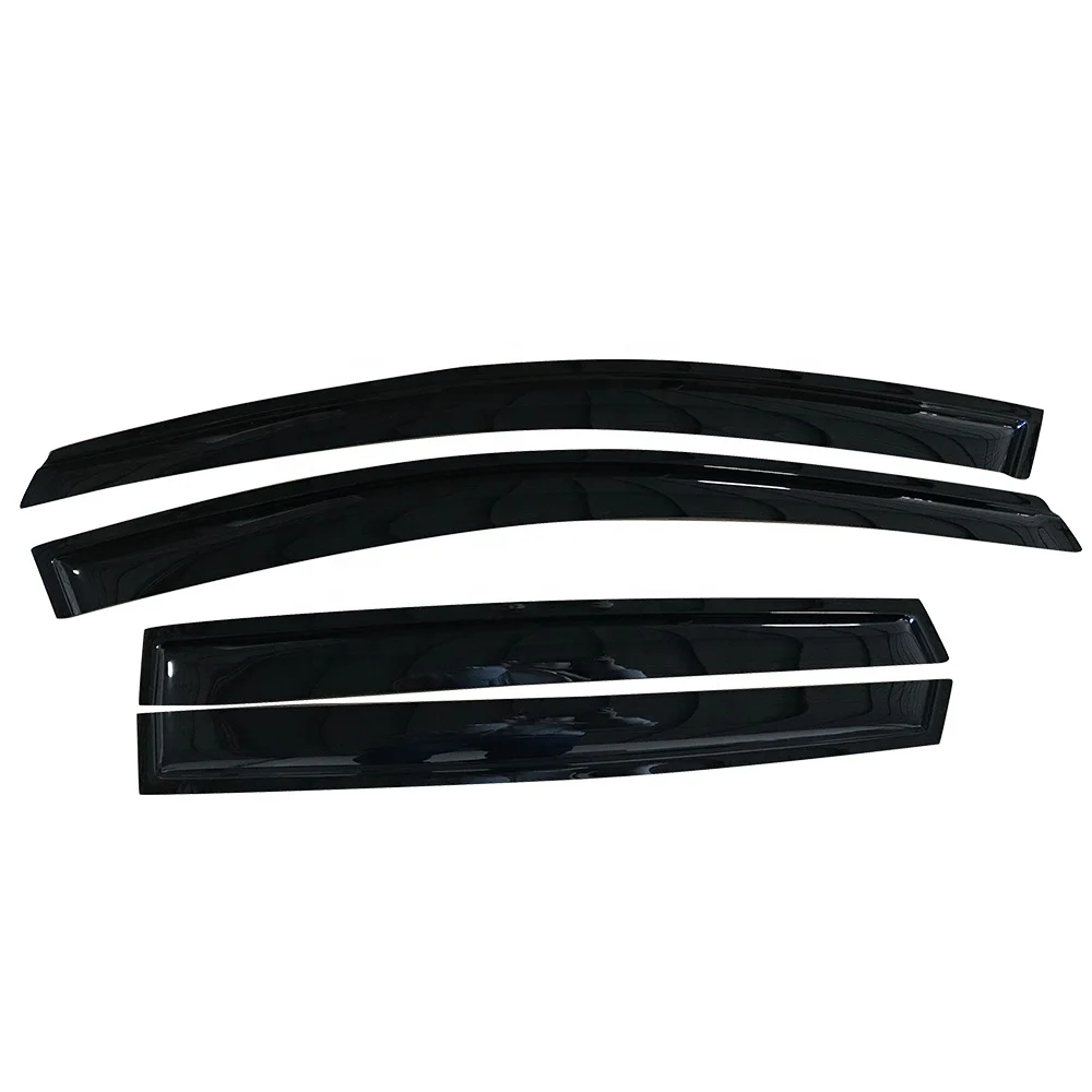 Car window deflectors wind vent shade rain gutter visors guards for Mitsubishi Xforce X force