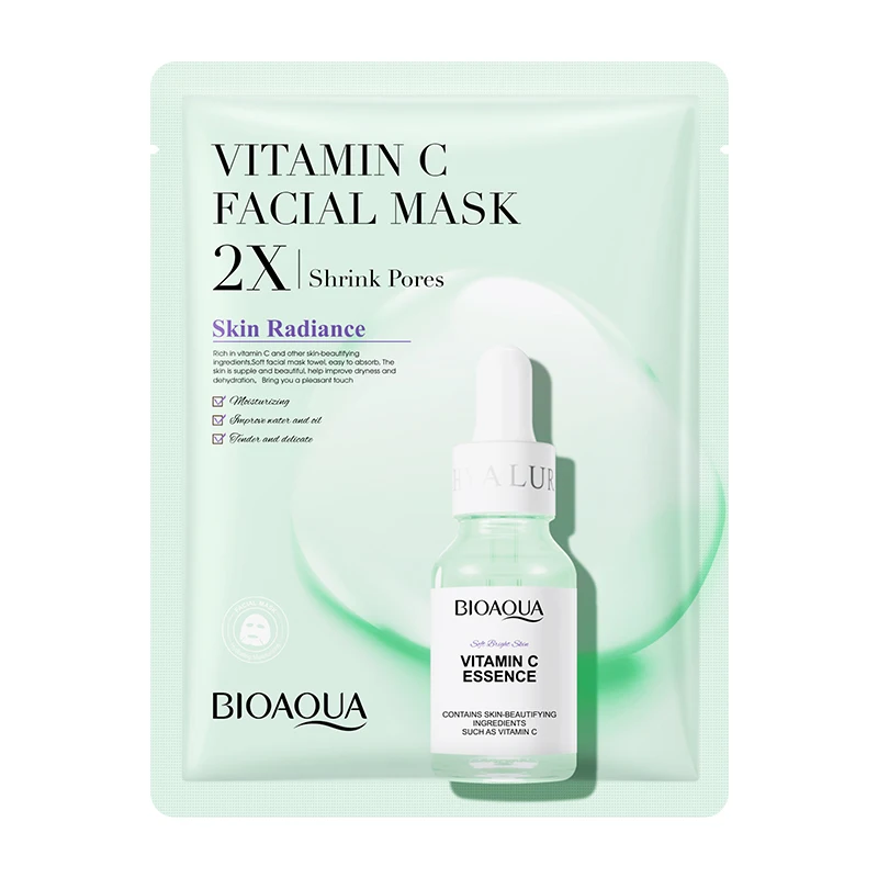 BIOAQUA OEM ODM beauty facial skin care sheet mask hyaluronic acid vitamins Anti-aging collagen face mask