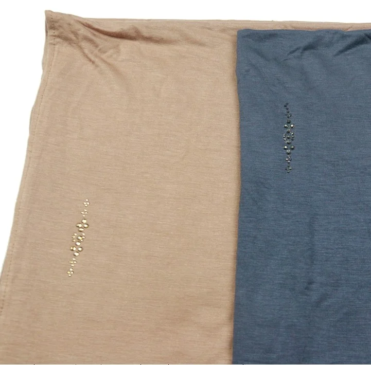 Hotest Fancy new customize Jersey hijab fashion hijabs scarfs muslim head scarf with zigzag stone