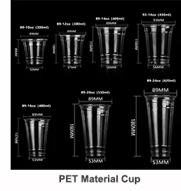 Digital Printing Custom Plastic Disposable PP Logo Boba Milk Smoothie Milkshake And Tea Cups Bubble Tea Cup With Lid