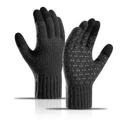 Wholesale Winter Warm Gloves Solid Color Mittens Touch Screen Warm Gloves