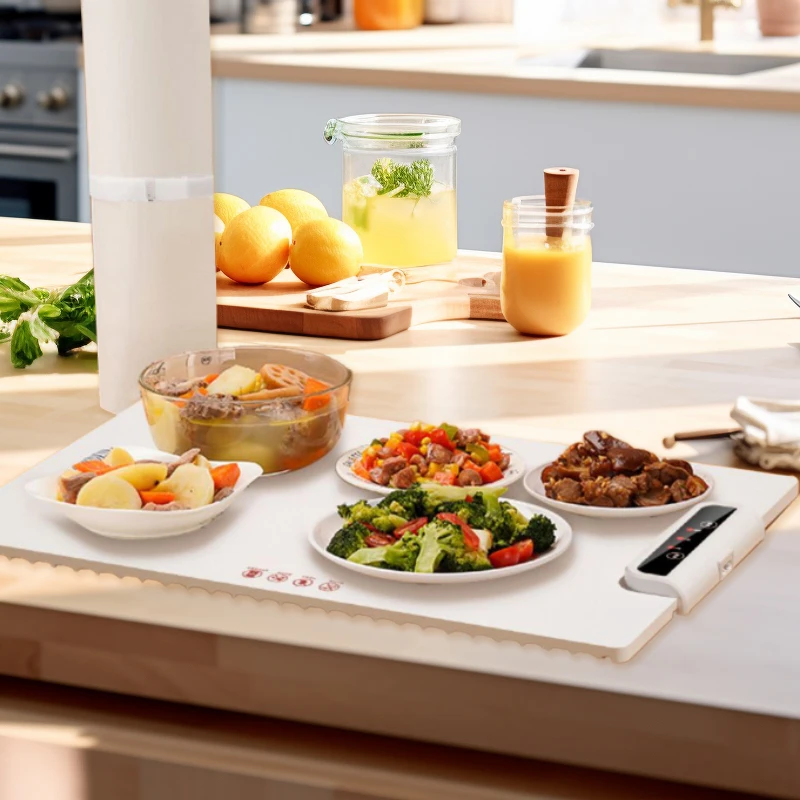 Factory Outlet Safe Foldable Silicone Heating Mat Large Size Kitchen Adjustable Temperature Food Warming Mat