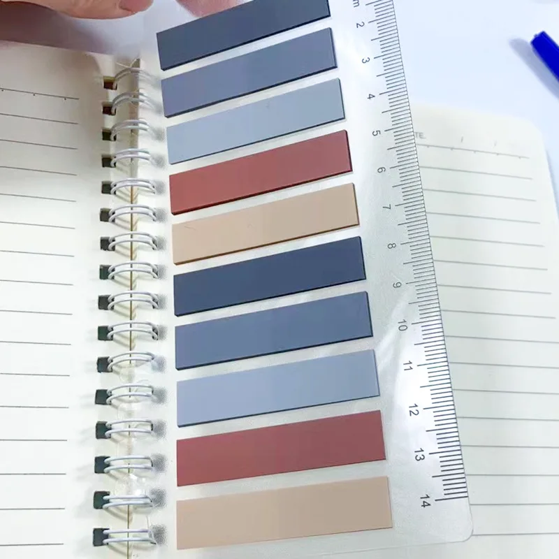 Transparent Multi-Colored Book Sticky Note Tabs for Annotating Books,Page Tabs Writable and Repositionable Strip Index Tabs