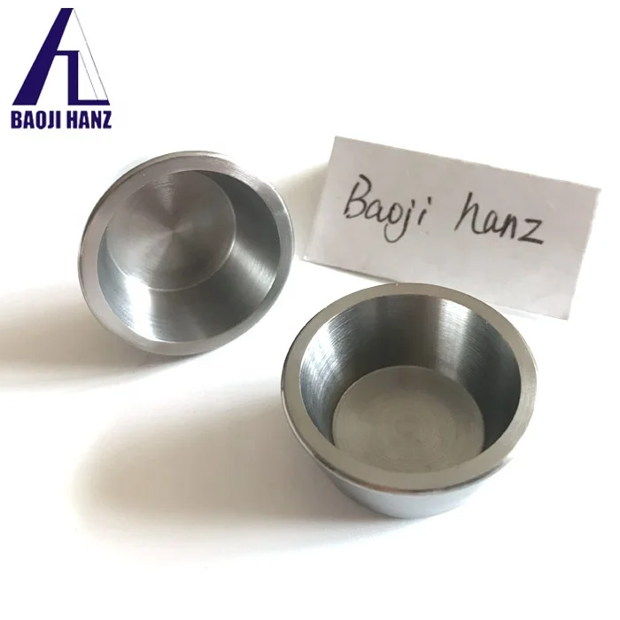Long lifetime melting pots Vacuum coating engineering 99.95% W tungsten crucibles liners for sale