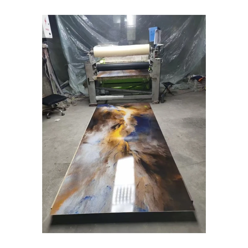 1220*2440 Sheet Marble Pvc Sheet Uv Laminated Plastic Sheet for tv background decoration