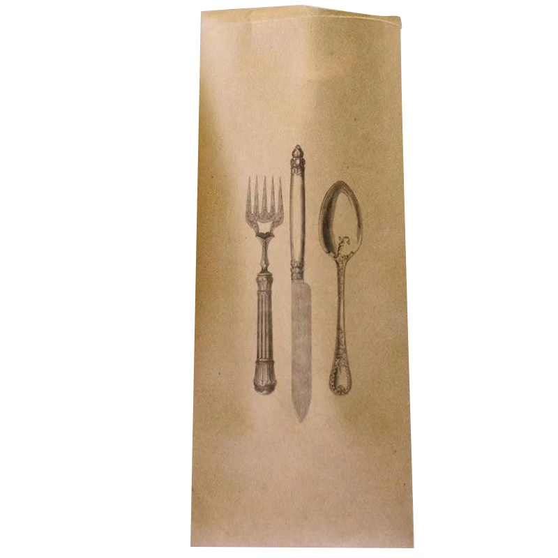 Factory Price Hot Sale Biodegradable Wooden Spoons 16Cm Cutlery Set Restaurant Bag