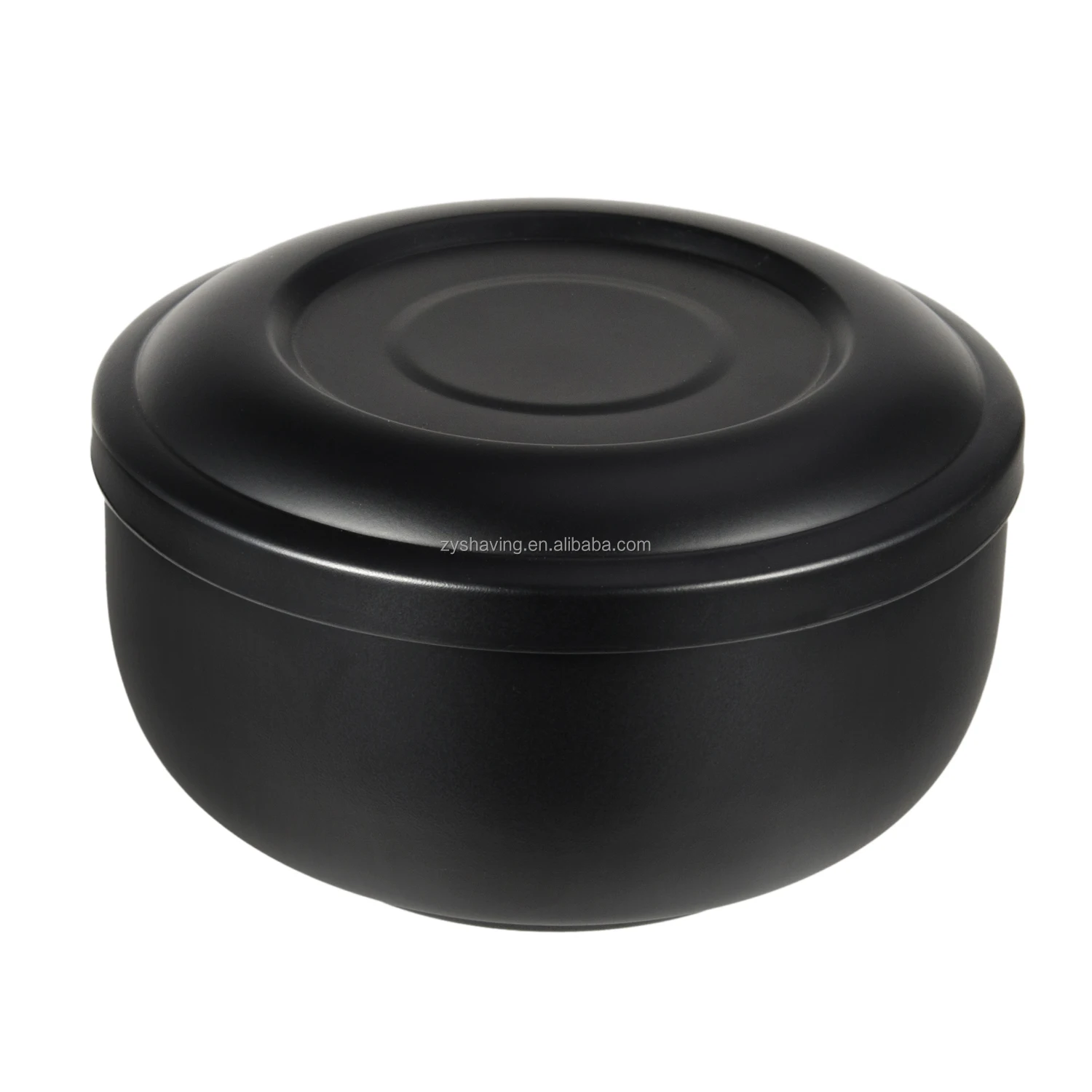 Миска для мыла и крема для бритья из нержавеющей стали с крышкой, диаметр 4 дюйма