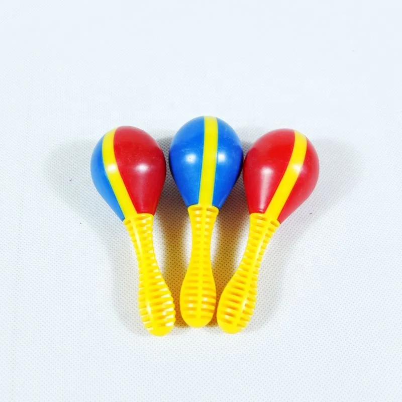 chinese musical instrument maracas colorful mini plastic maracas