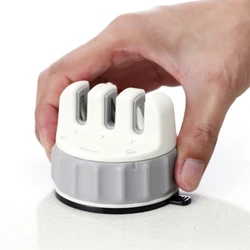 Миниатюрная присоска, ручная заточка для ножей из вольфрамовой стали, металлический точильный камень