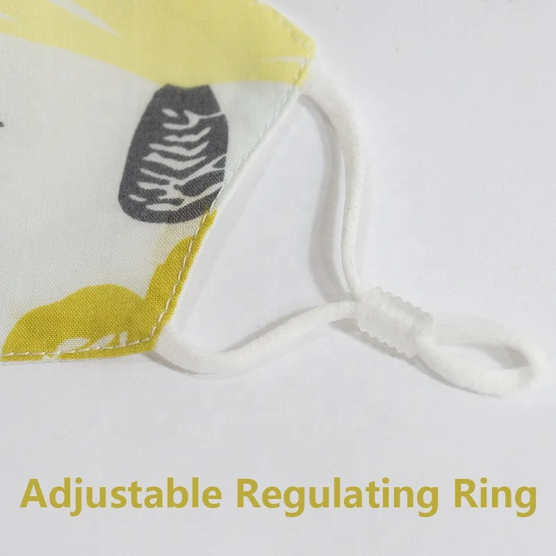 
Hotsale High Quality Cotton Fabric With Plant Printed Washable Infant Facemasks 