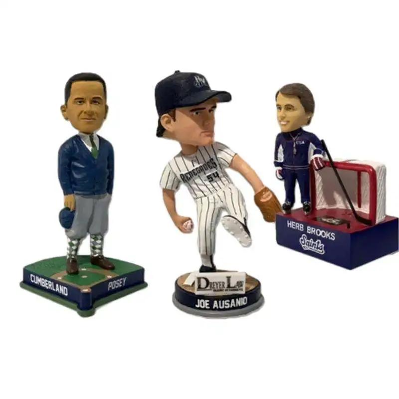 Custom Personal Designed New Arrive Souvenir 18 cm Resin Life size sports baseball decorative Figurines Statues Bobble Head