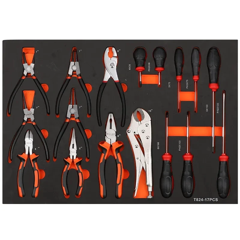 Factory Wholesale Low Price Tool Trolley Cabinet Pliers Hammer Etc. Professional Repair Tool Set