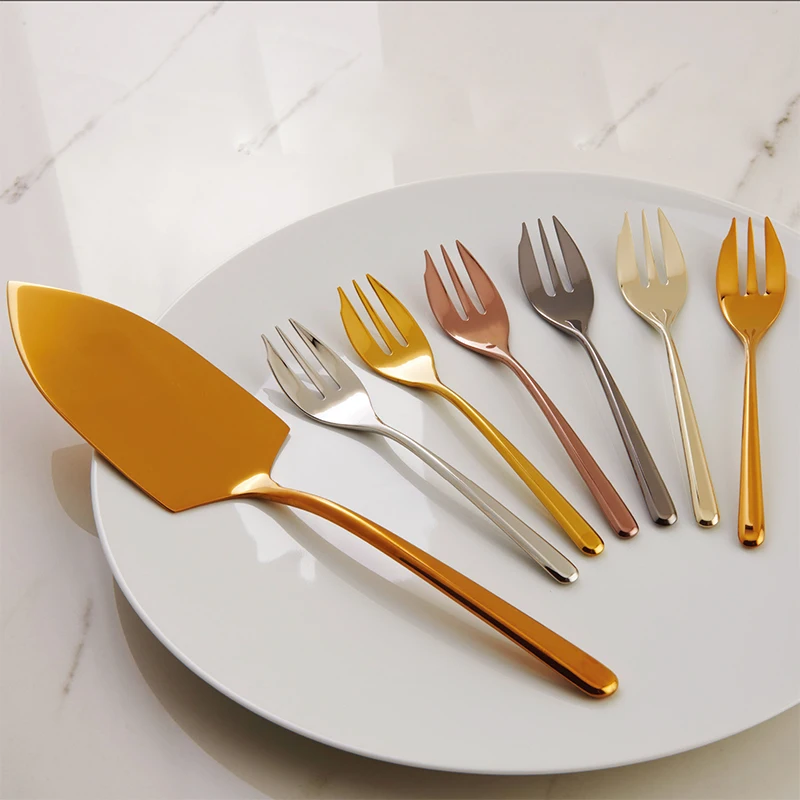 Hot selling home hotel Steak restaurant used flatware cutlery set black and silver stainless steel cutlery