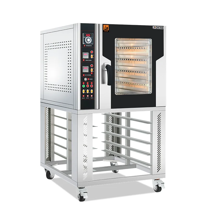 Commercial Bakery 8 Trays Convection Oven with Steam Function