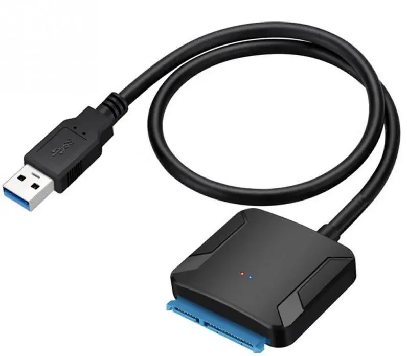 Переходник USB3.0 на SATA со светодиодной подсветкой для жесткого диска 3,5 дюйма 2,5 дюйма