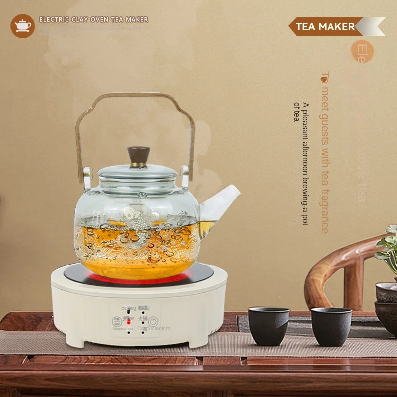 Stovetop Safe Heat resistant Borosilicate Glass Teapot Loose Leaf tea pot glass With Removable Infuser for Steamed Boiling tea