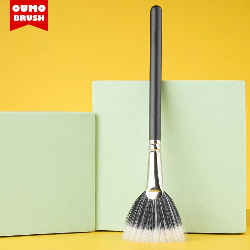 OUMO BRUSH--Hot sales synthetic hair 184s DU FIBRE FAN BRUSH Highlighter brush