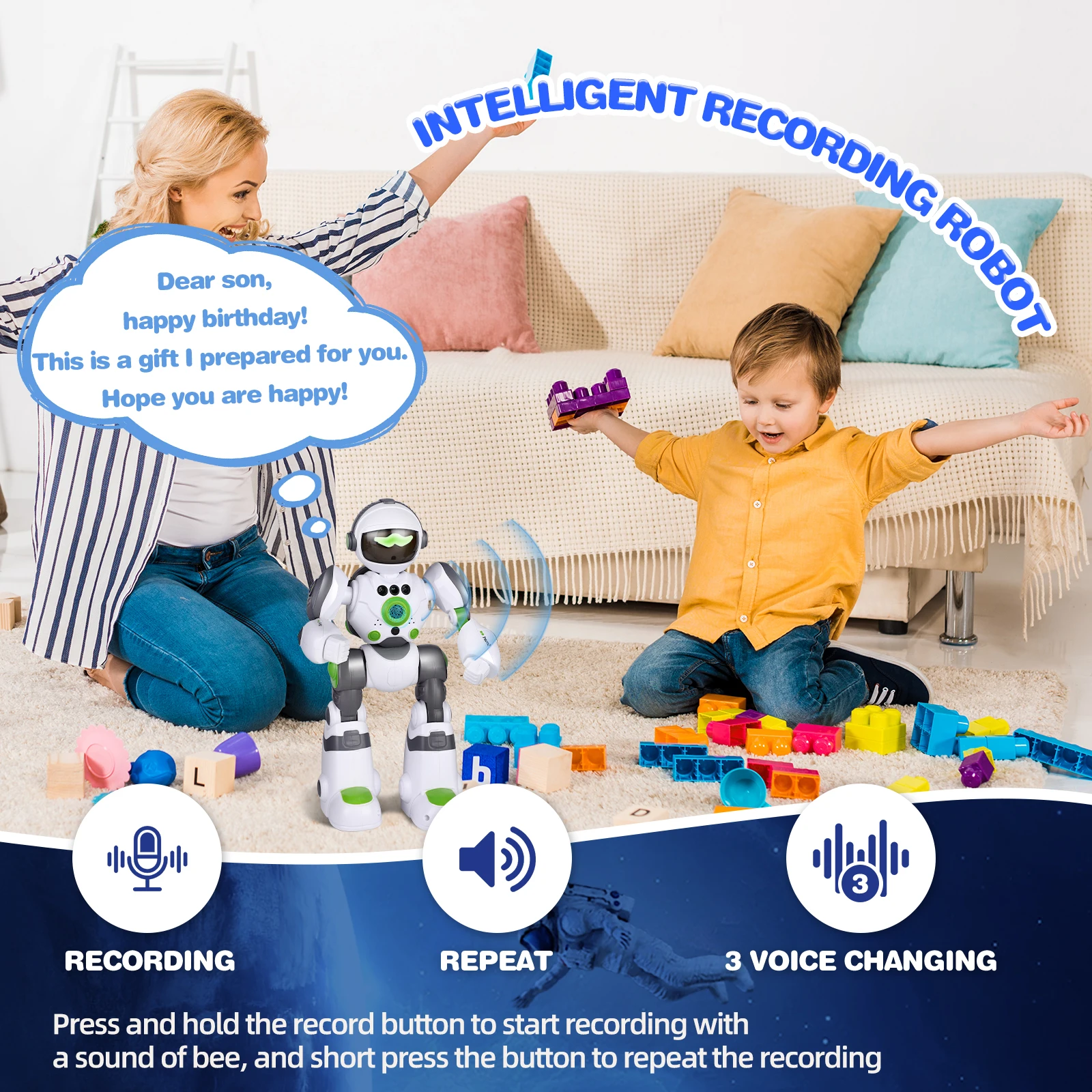 New Ai Intelligent Robots Electric Toys For Kids Educational Robot Programming Intellisense Rc Toys For Kids