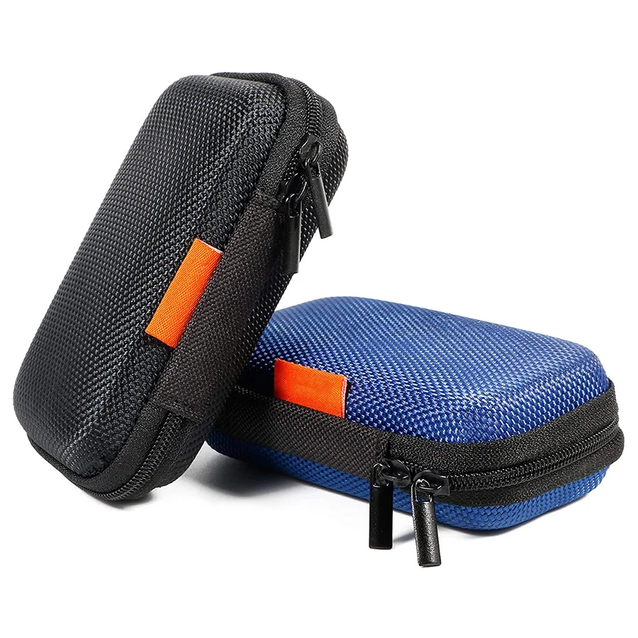 Custom  Mini Pouch Storage for Smartphone Wireless Headset Earphone Storage Travel Bag Portable Hard EVA Earphone Carrying Case