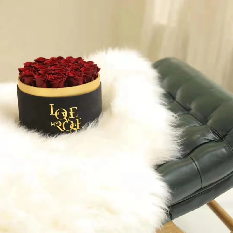 China Factory Manufacturer Price Preserved Rose Flower A Grade Wholesale Preserved Roses Long Life Roses in Cylinder Gift Box