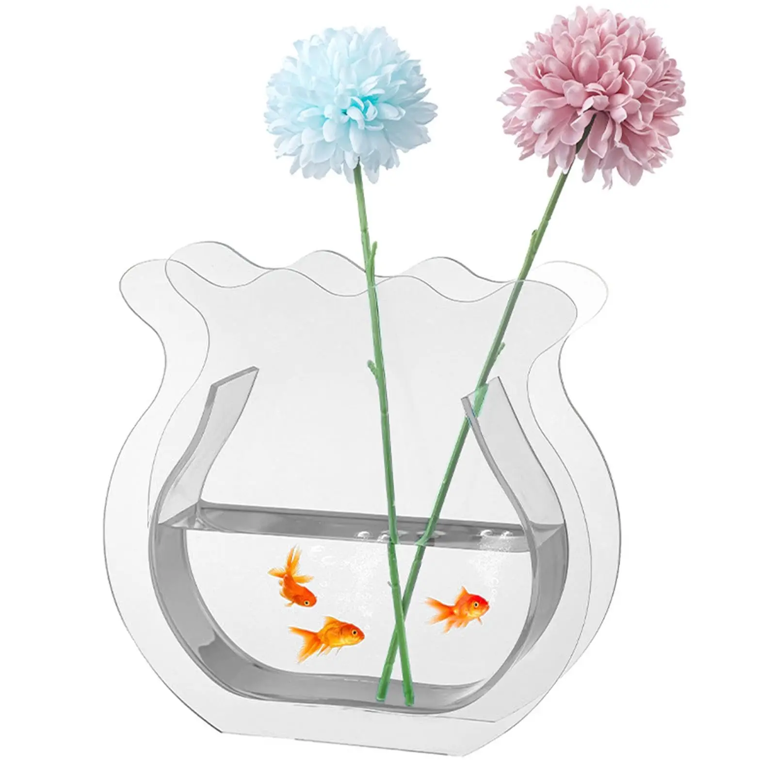 wholesale Custom Acrylic Small Fish Tank Bud Vase Acrylic Flower Vase For Home Decor Christmas