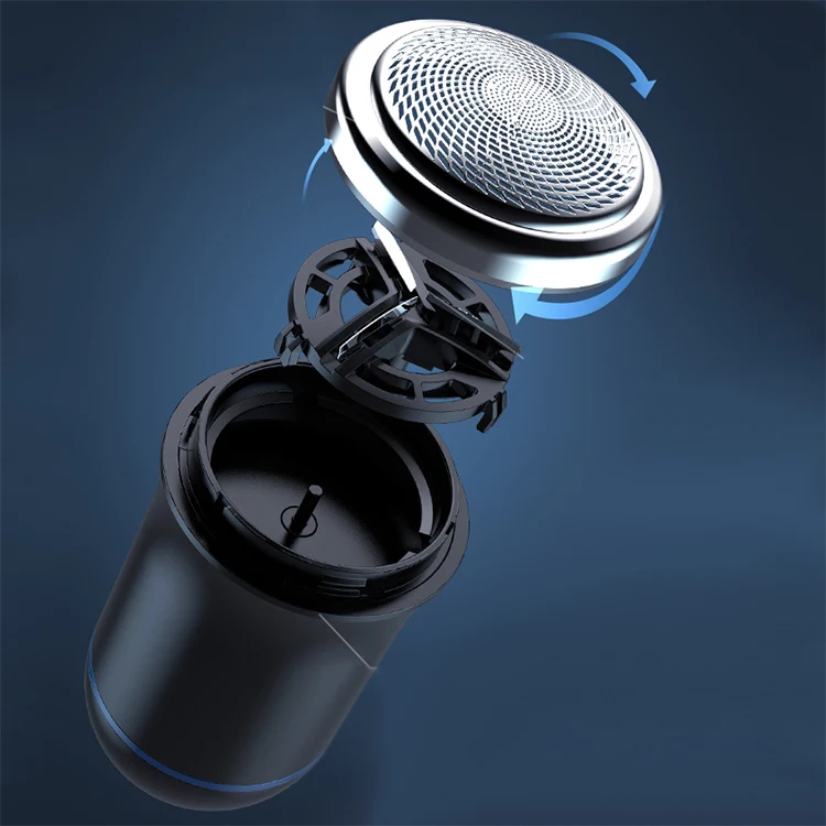
Mini Rechargeable Electric Waterproof rotary cordless shaver 