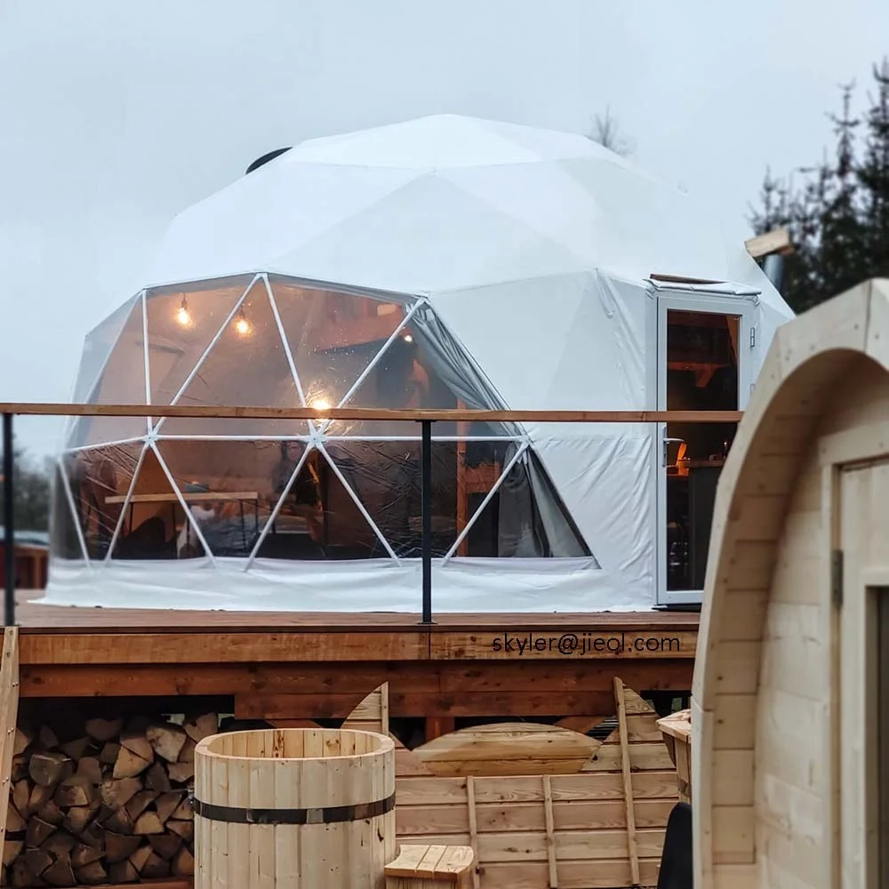 Professional manufacturer wholesale 6 m geodesic dome tent house for camping hotel resort