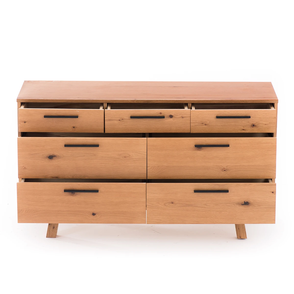 Chinese Custom Modern Style Dining Set Vintage Sideboard Furniture Wood Cabinet Chest Of 7-Drawer Dresser Sideboard