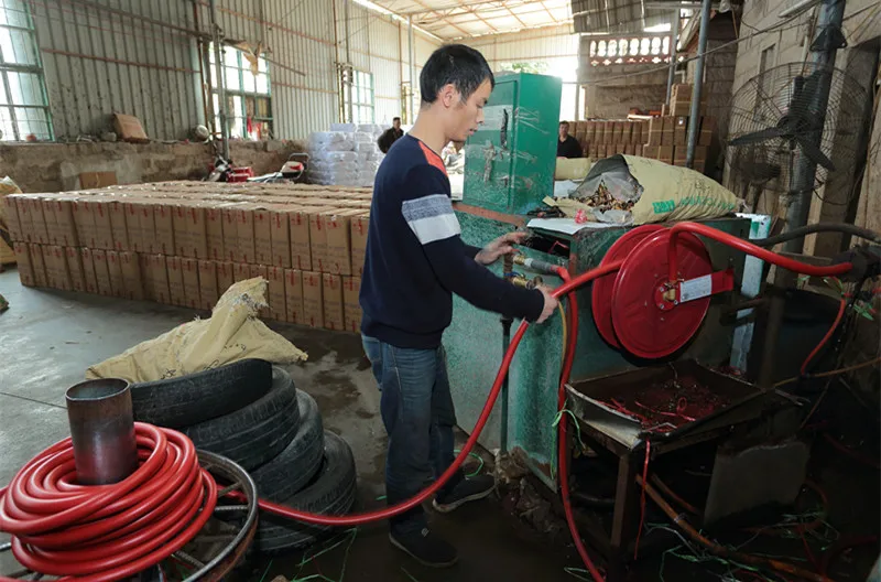 30m 25mm Red fire fighting hose reel