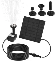 7 в 1 Вт 100 см л/ч DC комплект садового насоса на солнечной батарее, миниатюрный насос водяного фонтана для пруда на солнечной батарее