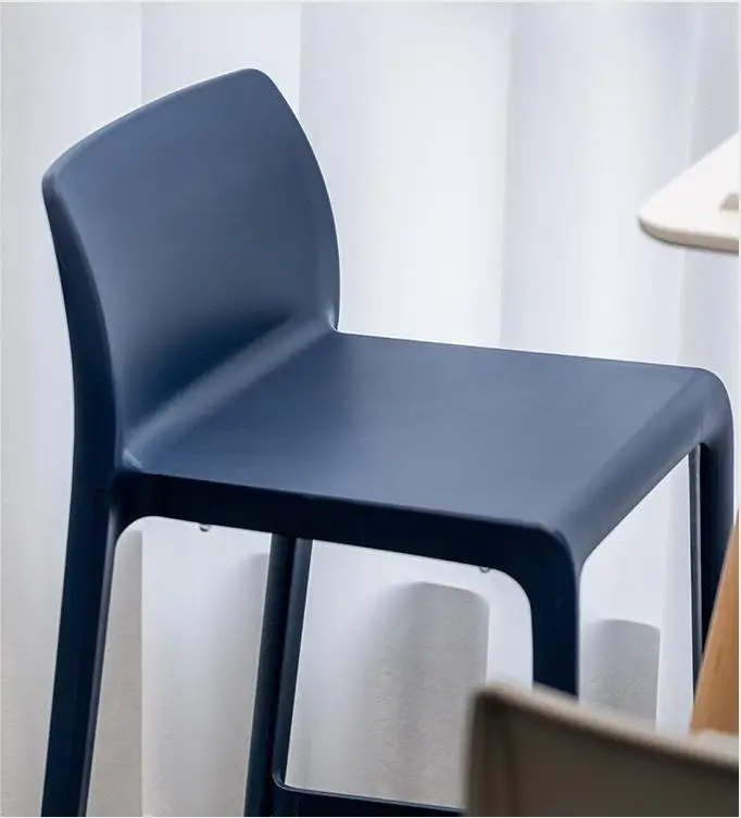 New design PP plastic bar stool high chair cafe and restaurant furniture Nordic style bar chairs