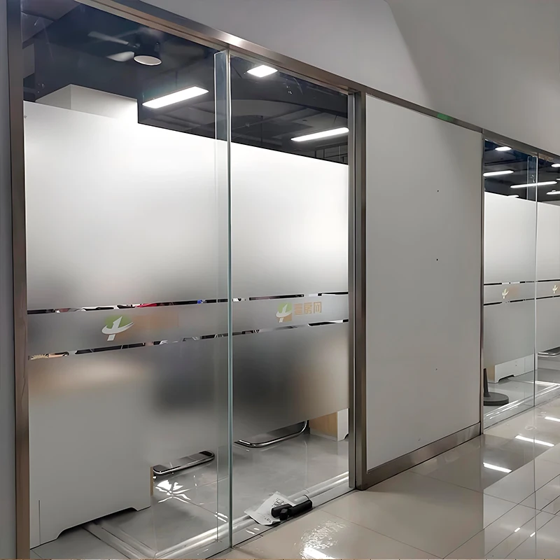 Высококачественная антиуединяющая ультрафиолетовая стеклянная пленка офисная Талия индивидуальный логотип бессухие клейкие стеклянные наклейки