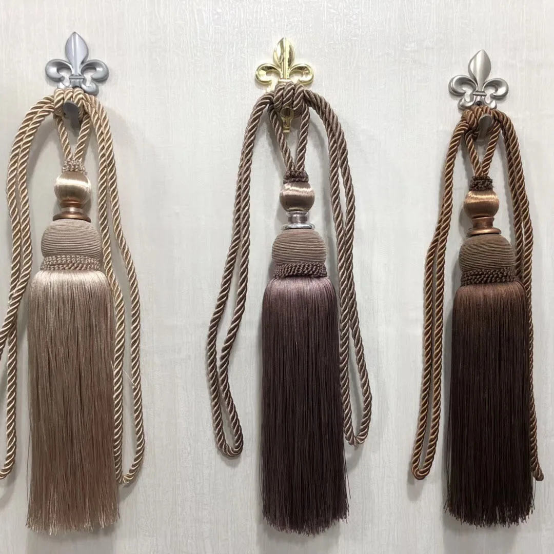 Spot supply Chinese modern simplicity curtain tassel tassel Fuyuan ball curtain tassel strap in stock wholesale