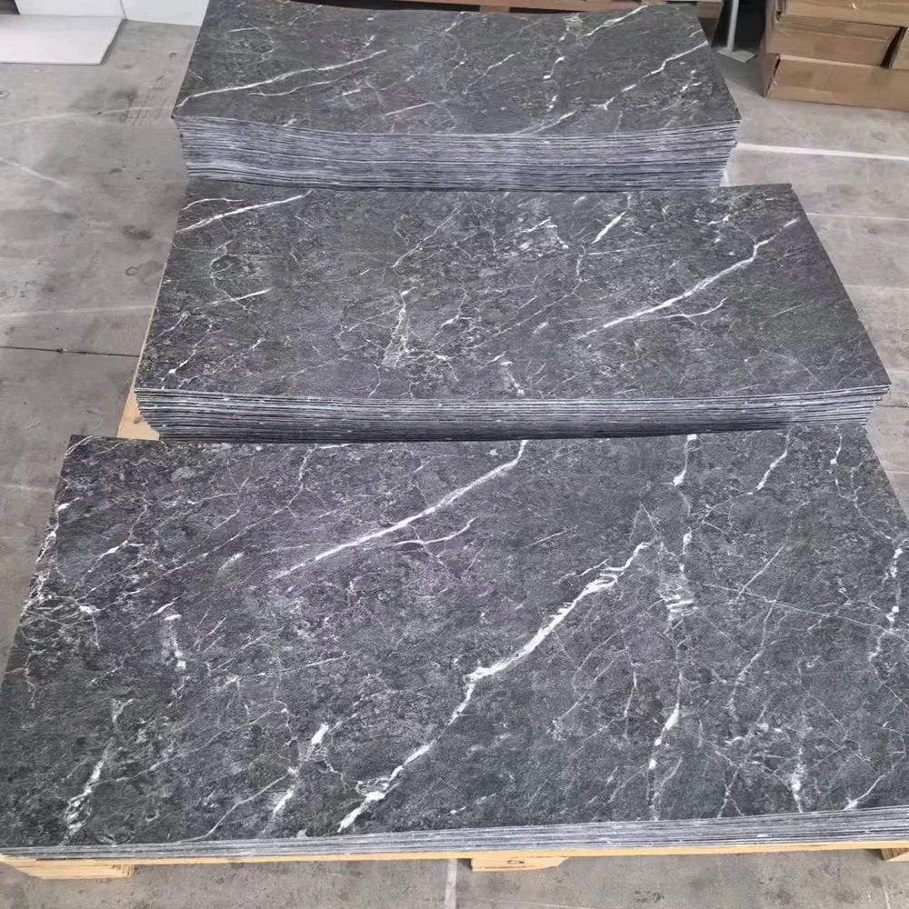 Marble look Printed  Flexible Tiles artificial soft stone panel 3MM thin soft bendable for Exterior Wall  MCM stone wall tile