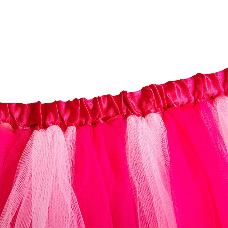 2022 Wholesale Princess Tutu Baby Rainbow Kids Party Tutu Ball Gown Multi-Layers Colorful Bow Waist Girls Skirts