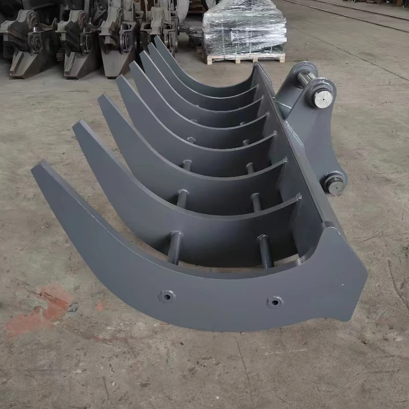Spare Parts of Medium-Sized Excavator Digging Multi Tooth Rake Manufacturers