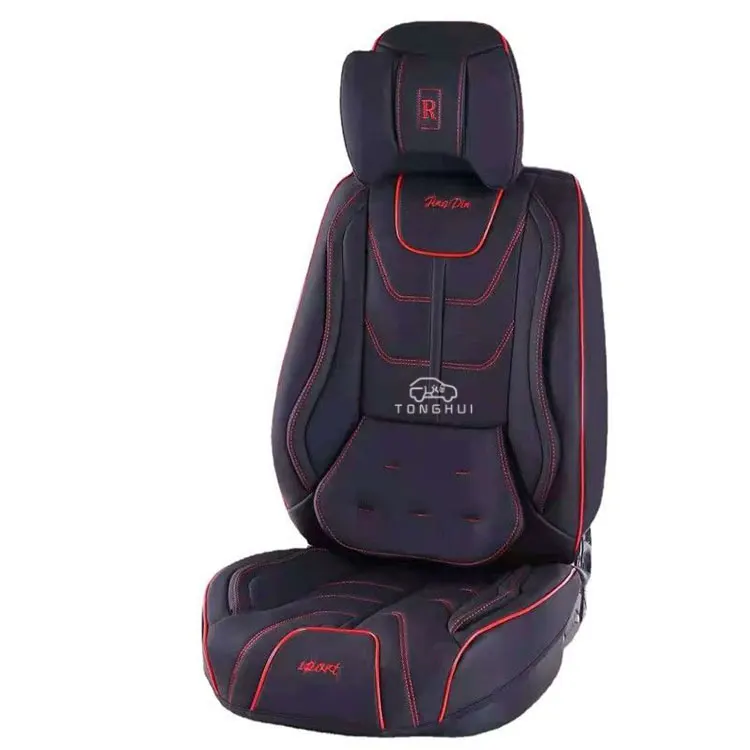 Car Seat Covers With Car Seat Cushion Luxury Pvc Pu Universal Leather Seat Cover Car Accessories
