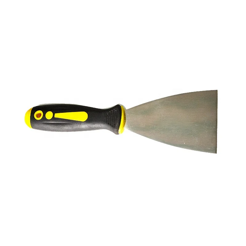 stainless steel scraper with rubber plastic handle