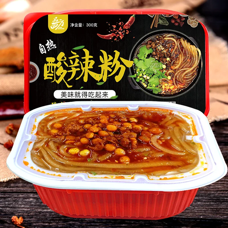 
 САМОНАГРЕВАЮЩАЯСЯ Горячая и кислая лапша кассавы Chongqing 300 г  