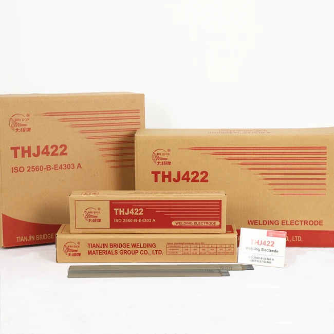 Hot selling BRIDGE brand low carbon steel welding electrode rods  e4303 THJ422