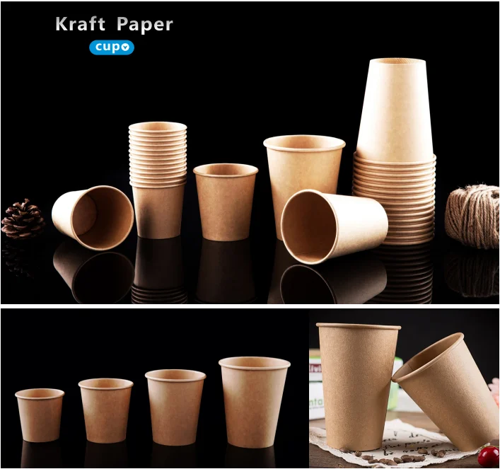 disposable paper cups for hot Drinking white cardboard drinks paper cup