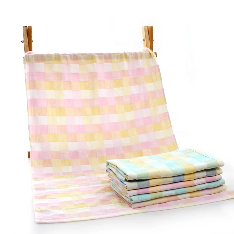 Pure cotton double color gauze bath towel baby hug quilt cover blanket bath towel manufacturers wholesale